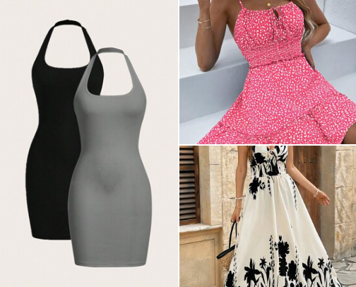 My Favorite SHEIN Dresses You Need in Your Closet! 👗✨ cover photo collage
