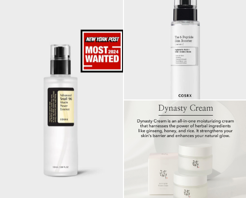 My favorite skincare products cover photo collage