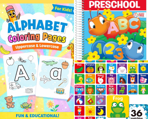 Kids Activities & Educational Printables cover photo collage