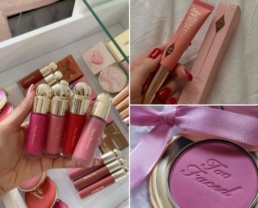 my favorite blush🩷❤️❤️‍🔥🤗 cover photo collage