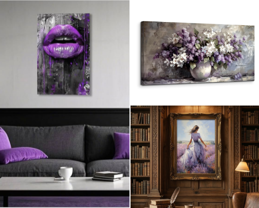 Lavendar Wall Art to inspire your inner soul cover photo collage
