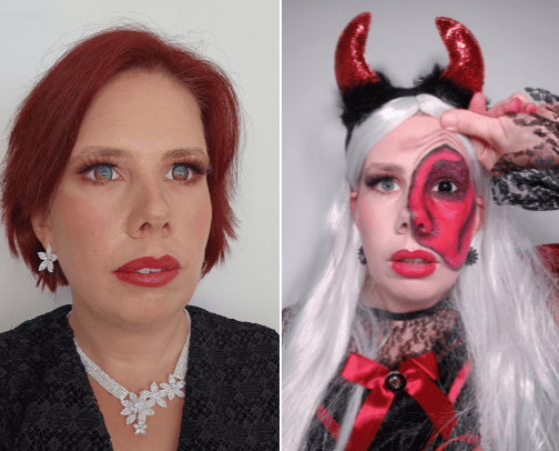 Gekleurde lenzen 🌈🖤🤍🩵 cover photo collage