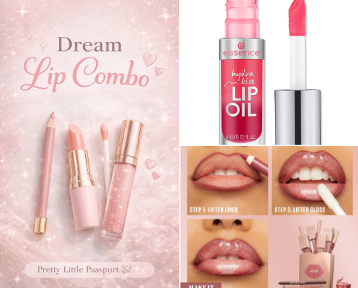 💋Dream Lip Combo 💄✨ cover photo collage