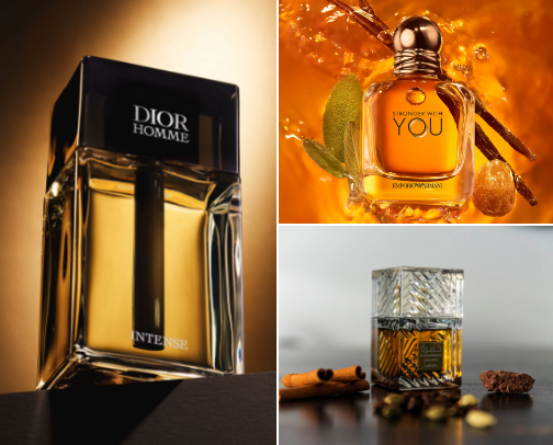 LUXE MEN’S FRAGRANCES cover photo collage