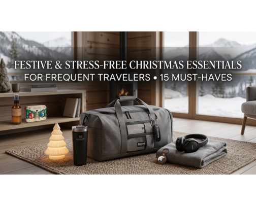 Festive & Stress-Free Christmas Essentials for Frequent Travelers cover photo collage