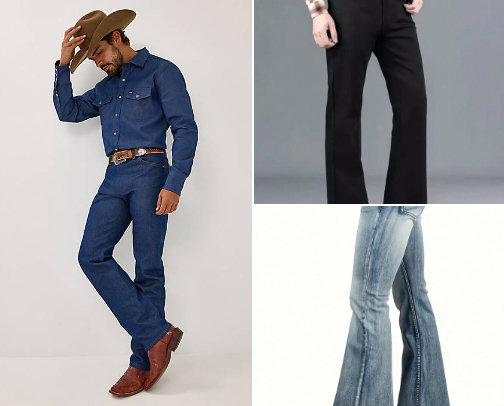 Men's jeans cover photo collage