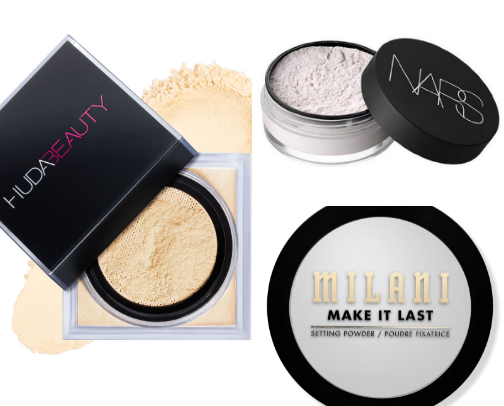 Setting powder cover photo collage