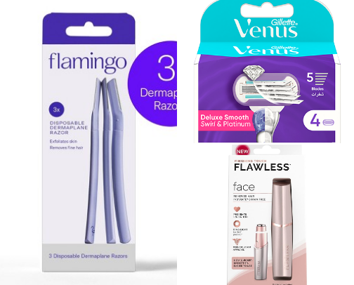 The absolute best facial razors, body, and bikini line shavers cover photo collage