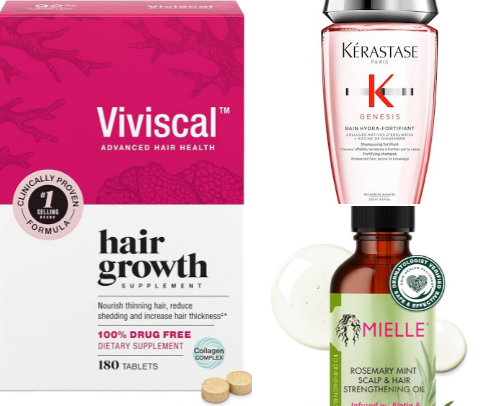 My Hair-Fall Treatment Essentials cover photo collage