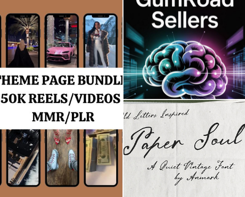 The Digital Storefront: Profitable Assets for Passive Revenue cover photo collage