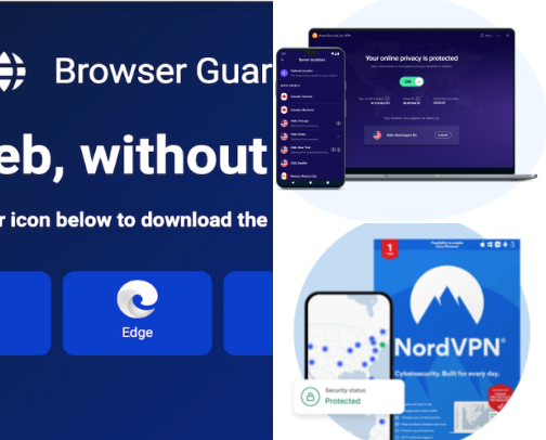 Click, Print, Protect: Tech That Works cover photo collage