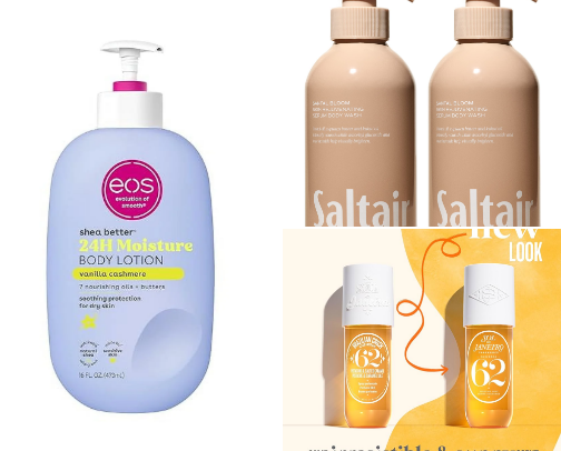 HAIR-SKIN-BODY best scents and hydration cover photo collage