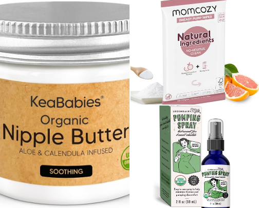 Budget friendly products for breast pumping mamas cover photo collage