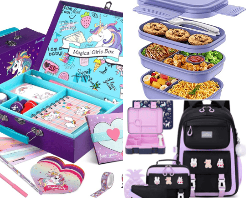 School kit for kids cover photo collage
