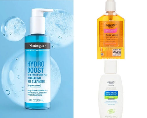 Low Budget Simple Skin Care for Acne and Glowing Skin cover photo collage