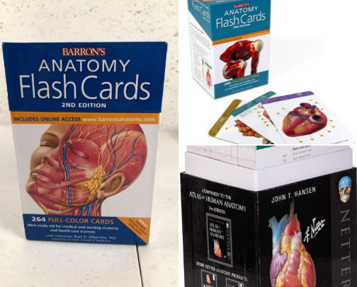 Save & Read - Study companions for Barron's Anatomy Flash Cards, 2nd Edition cover photo collage