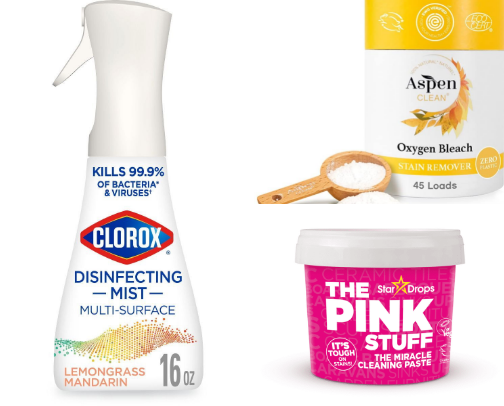 The best cleaning supplies. cover photo collage
