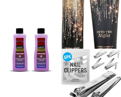 Nails and toes cover photo collage