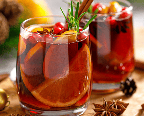 Festive Cranberry Cinnamon Cocktail cover photo collage