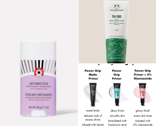 My favorite beauty recs cover photo collage