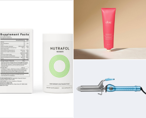 hair products cover photo collage