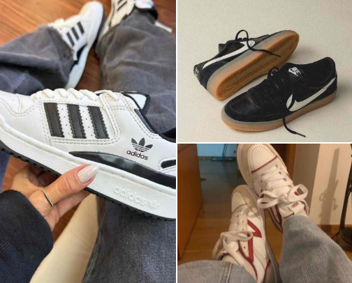 my go-to everyday sneakers cover photo collage
