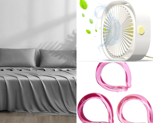 Menopause Relief & Perimenopause Support: Hot Flashes, Night Sweats, Hormone Balance & Sleep Essentials cover photo collage