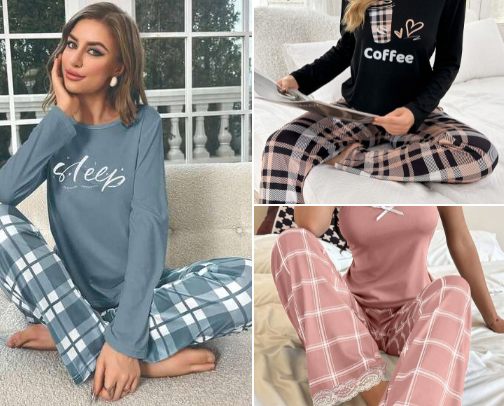 My Cozy Sleepwear Favorites cover photo collage