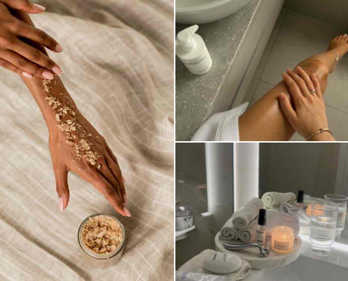 Silk & Glow Bodycare cover photo collage