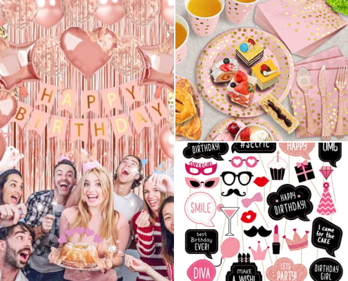🎂 Birthday Party Essentials: Decor, Tableware & Fun Finds cover photo collage