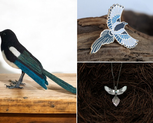 Magpies: The Feathered Drama Queens of the Bird World cover photo collage