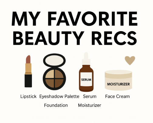 My favorite beauty recs cover photo collage