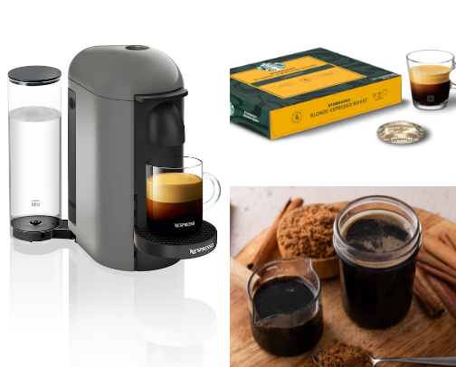 How to make a Starbucks brown sugar shaken espresso at home👀🤝🏼 cover photo collage