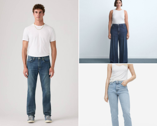 THE ULTIMATE JEANS & DENIM PIECES cover photo collage