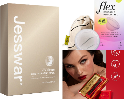 The makeup, beauty, and feminine hygiene products I use and love. cover photo collage