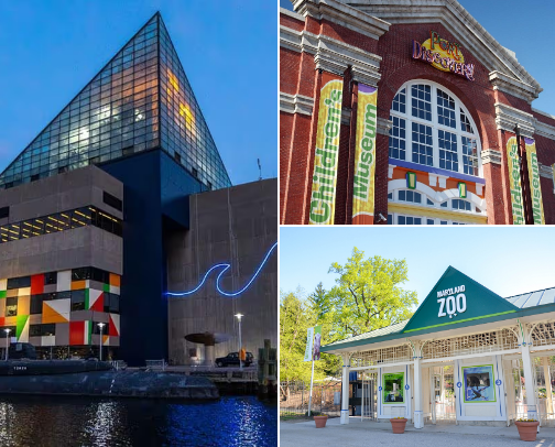 Things To Do With Kids Near Baltimore cover photo collage