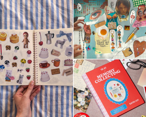 junk journaling cover photo collage