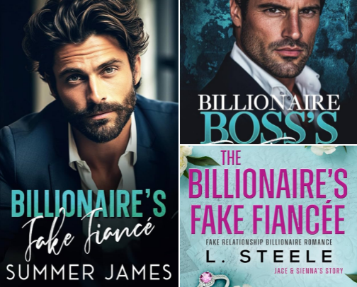 Free PDF - Charming Deception: A Billionaire Fake Fiance Romance (Bayshore Billionaires Book 1) Read-Alikes cover photo collage