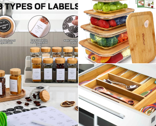 Kitchen organizers🫙✨ cover photo collage