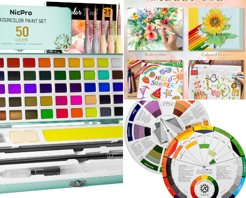 Art Supplies from Amazon cover photo collage