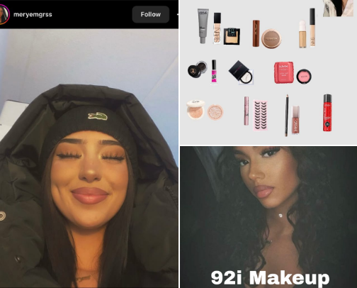 The key to a "92i" makeup look cover photo collage