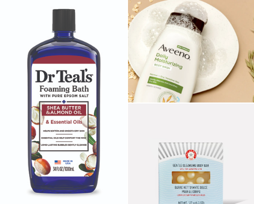 Shower must haves for sensitive skins ! cover photo collage