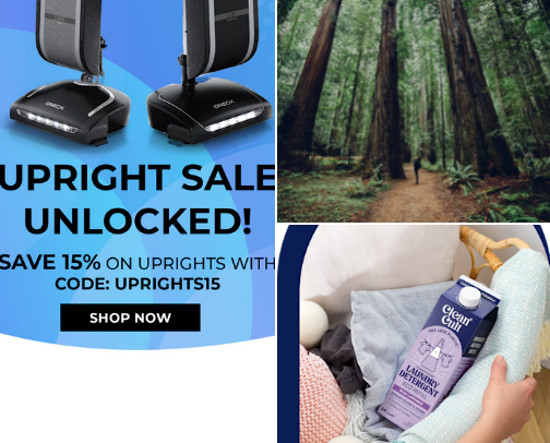 Cleaning products cover photo collage