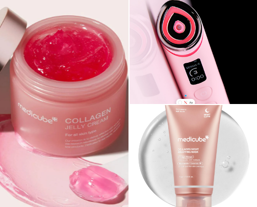 Medicube - Korean cosmetics are next level 🩷 cover photo collage