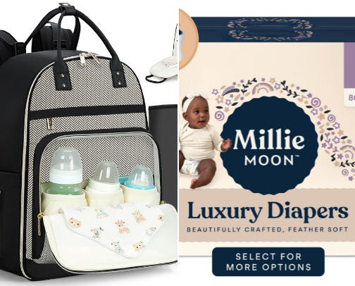 What’s in my diaper bag💙 cover photo collage