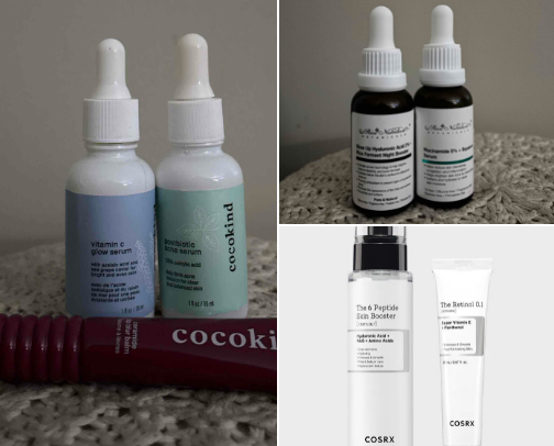 Skincare+MU cover photo collage