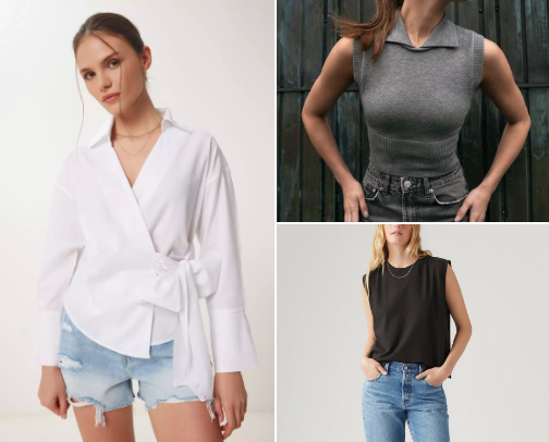 Chic & Trendy Women’s Tops cover photo collage