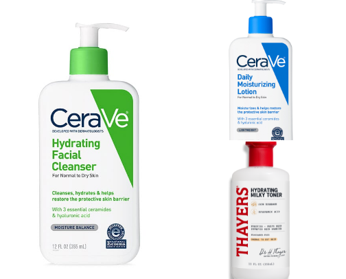 Skin care cover photo collage