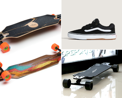 Skate shoes | Skateboard & Longboard rec cover photo collage