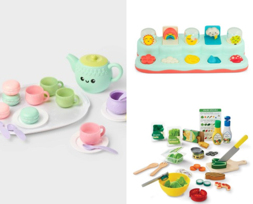 toys for late talkers (what slps actually suggest) cover photo collage
